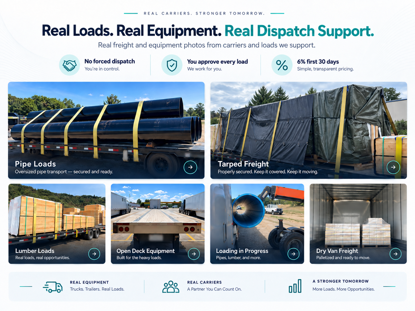 Real loads, real equipment, and real dispatch support photos